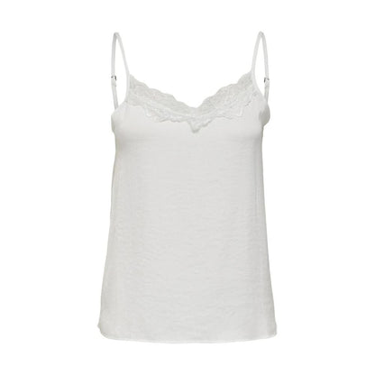 White Polyester Tank Tops