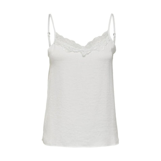 White Polyester Tank Tops
