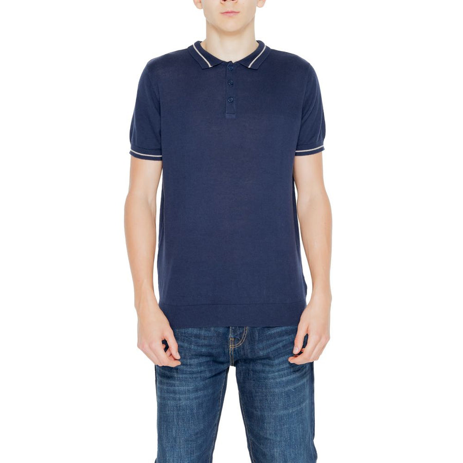 Blue Cotton Shortsleeve Shirt