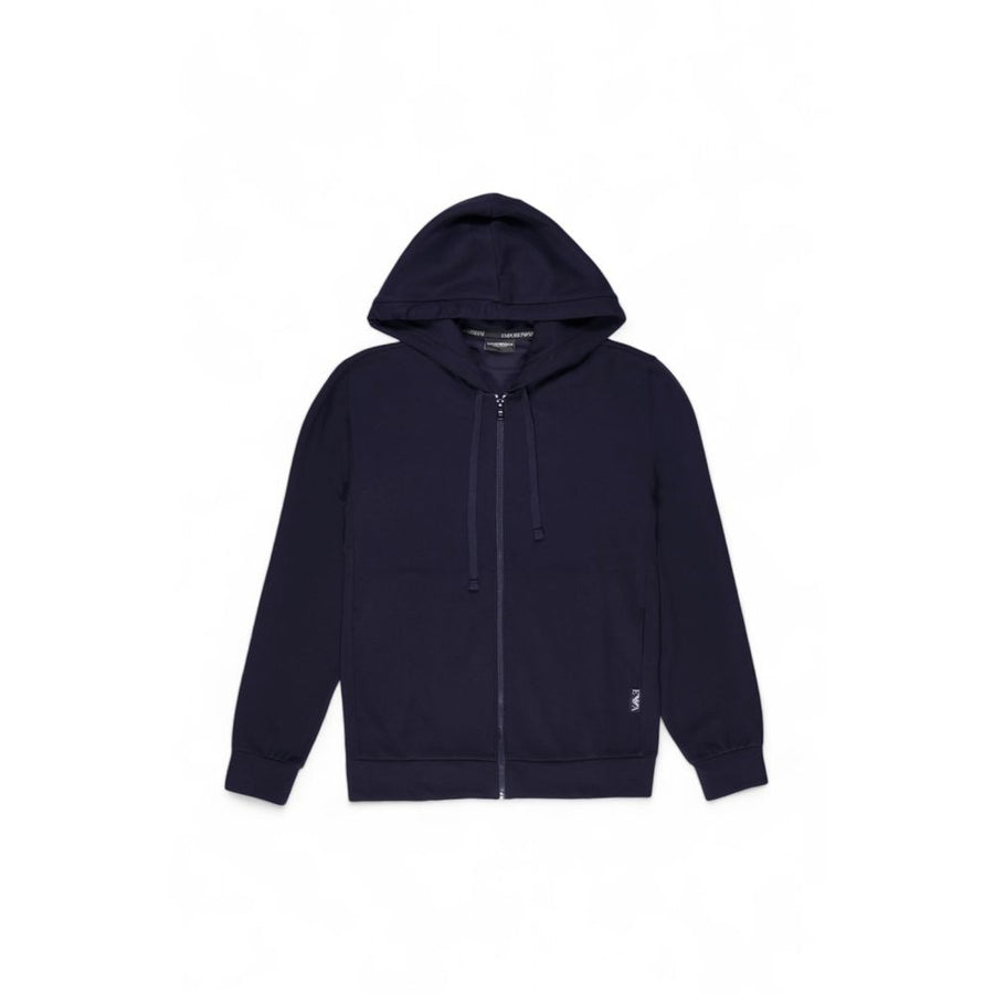 Blue Polyester Hoodie