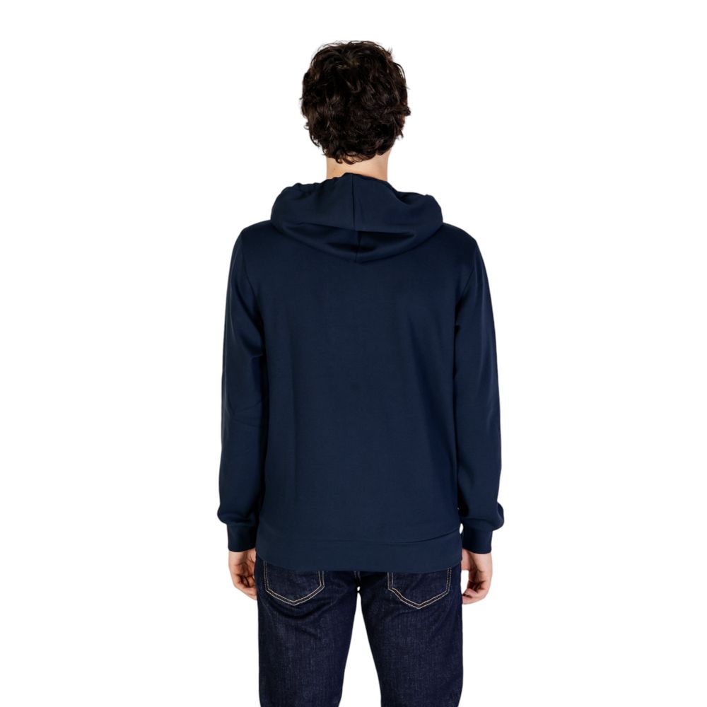 Blue Polyester Hoodie