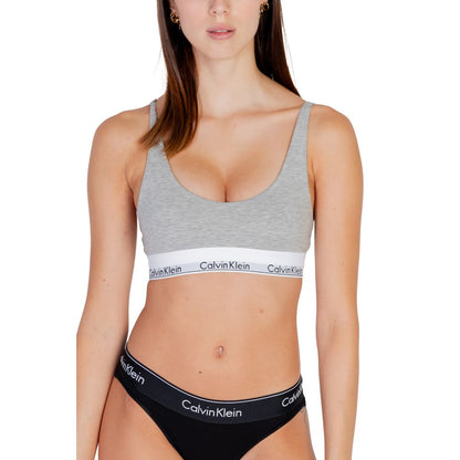 Gray Cotton Bra