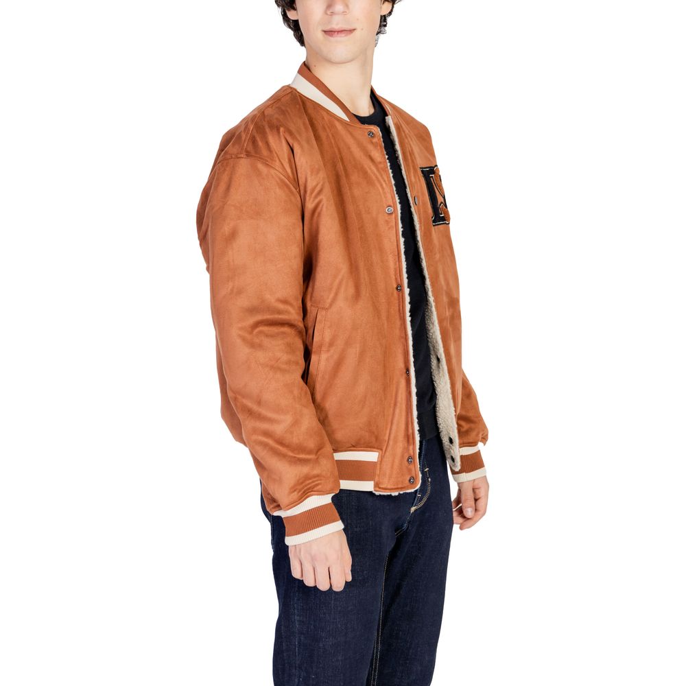 Brown Polyester Bomber