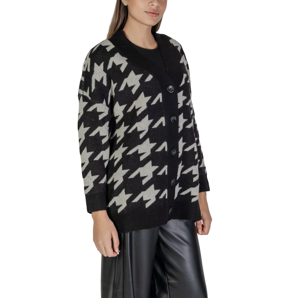 Black And White Marabou Cardigan