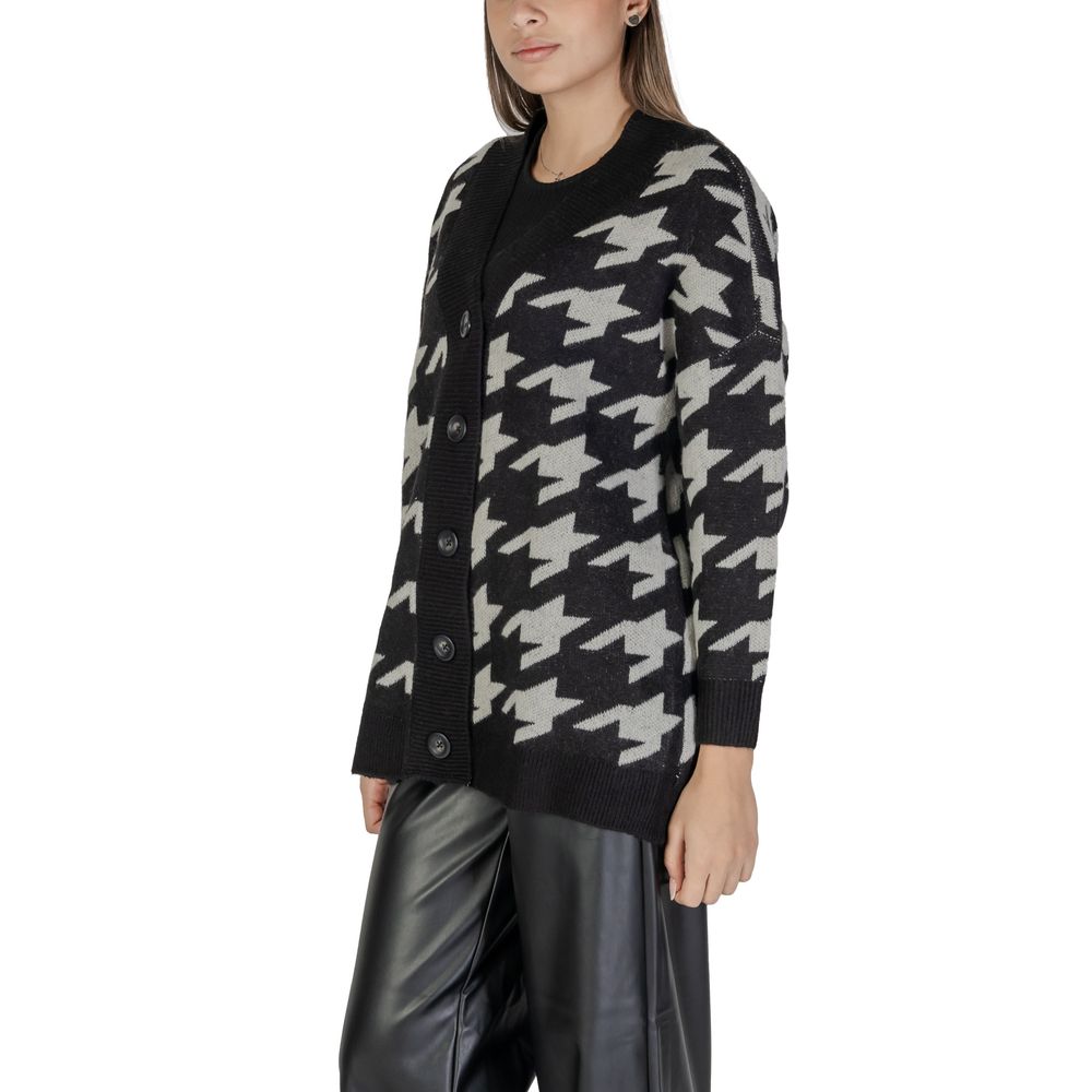 Black And White Marabou Cardigan