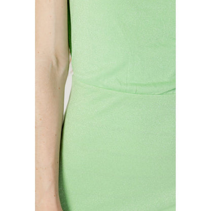 Turquoise Metal Short Dress