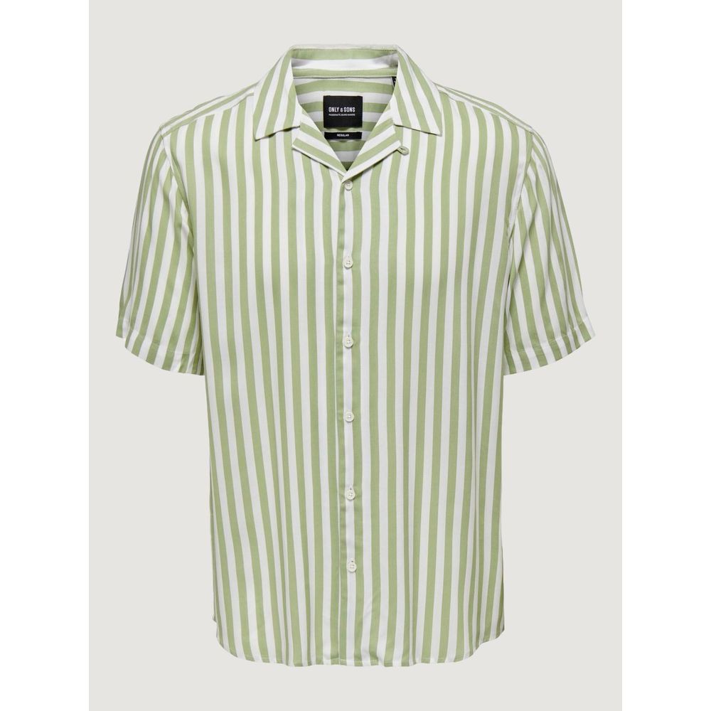 Green Viscose Shortsleeve Shirt