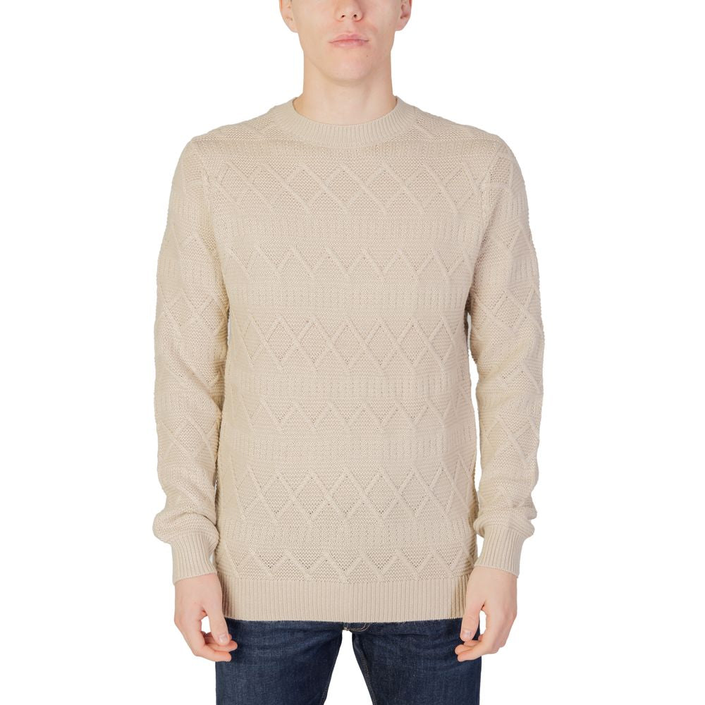 Beige Marabou Sweatshirt