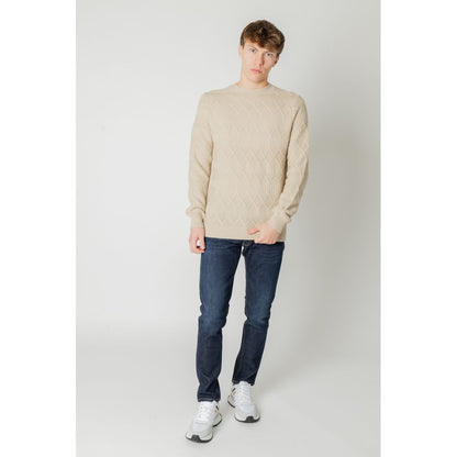 Beige Marabou Sweatshirt