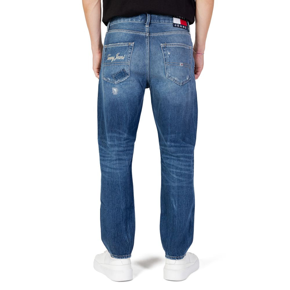 Blue Cotton Slim Fit Jeans
