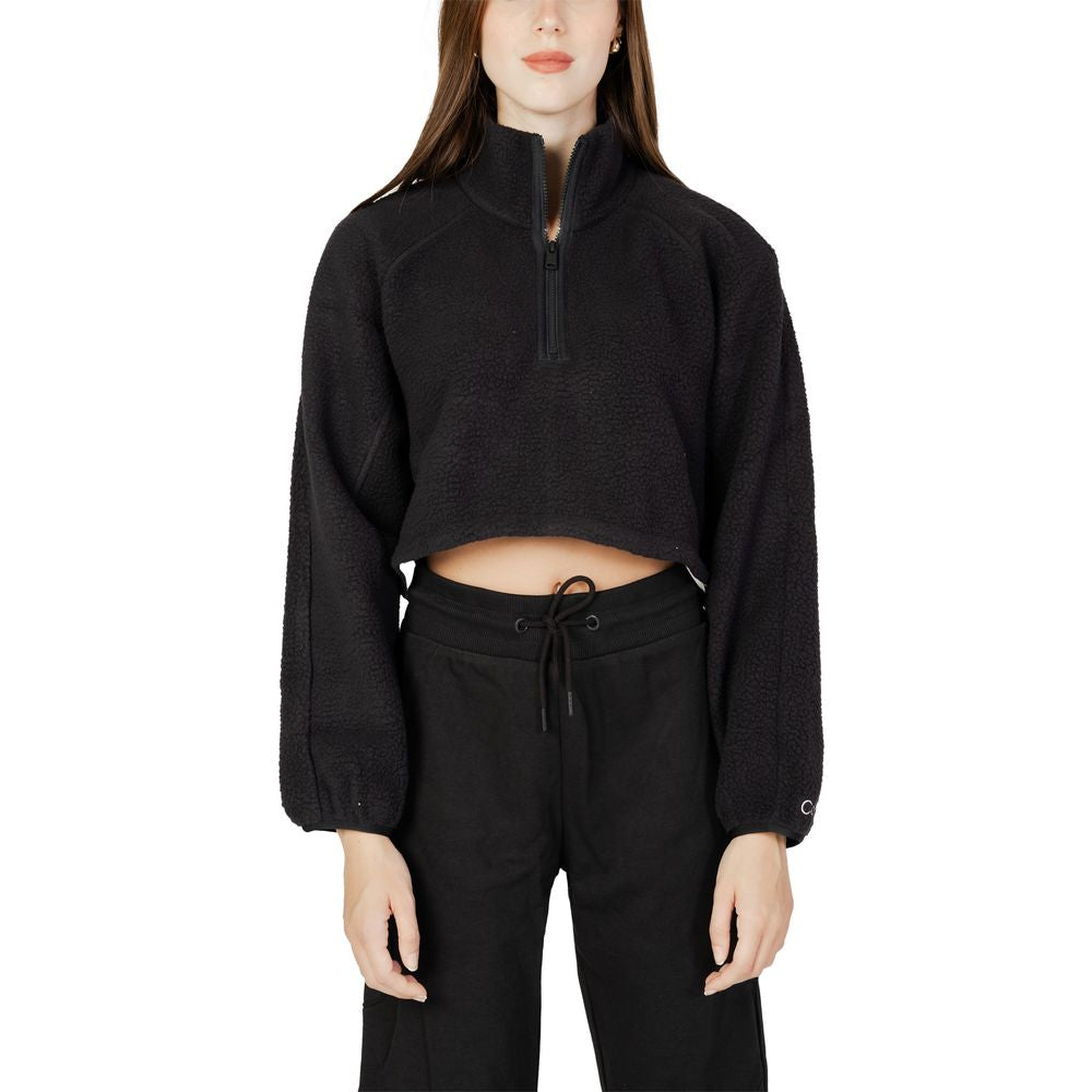 Black Polyester Sweatshirt