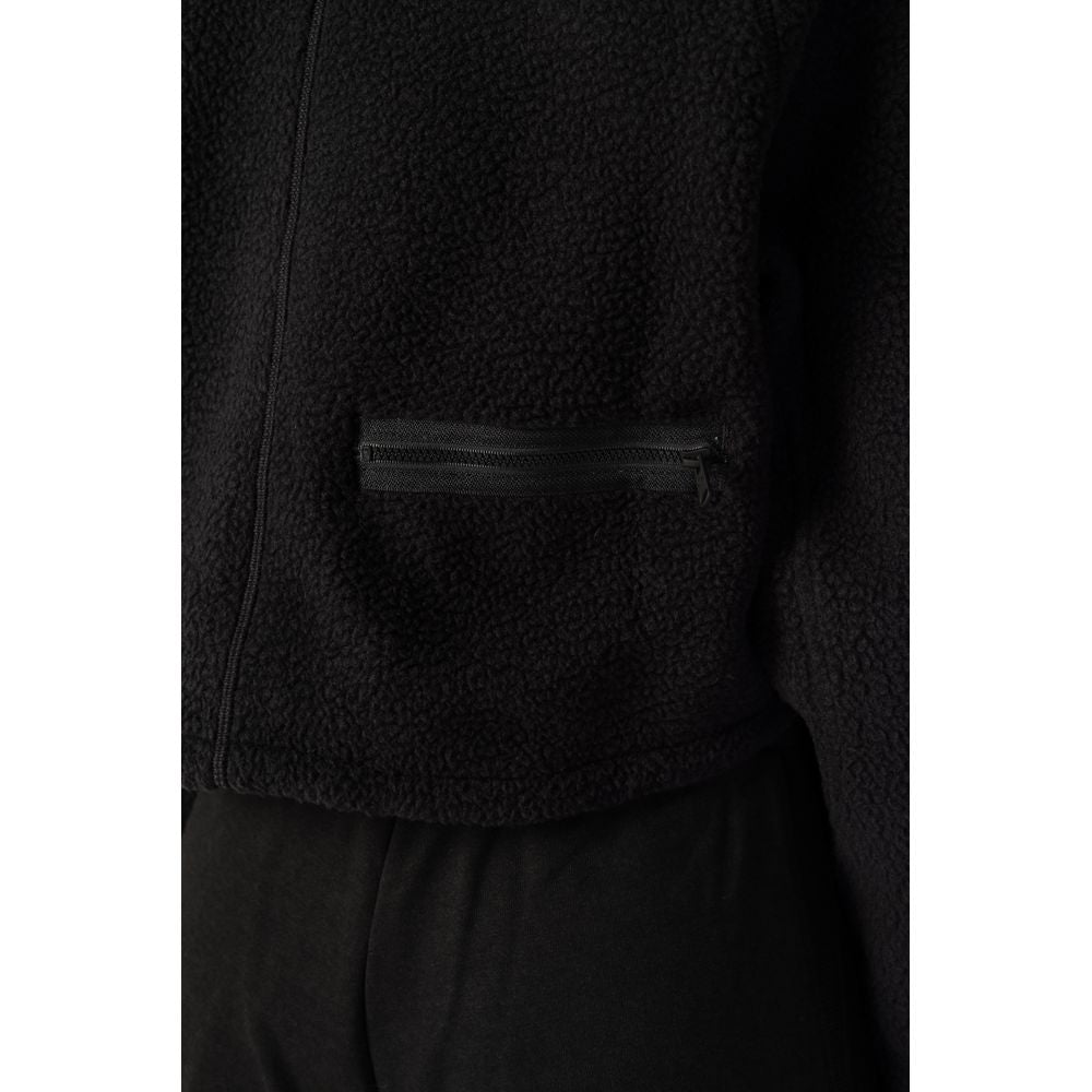 Black Polyester Sweatshirt