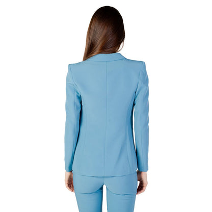 Turquoise Polyester Blazer