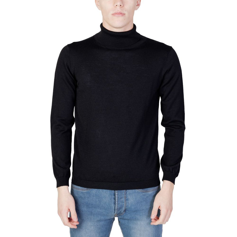 Black Viscose Turtleneck