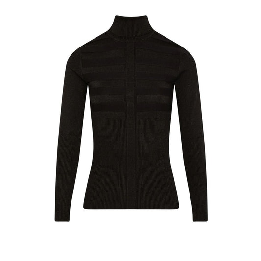 Black Viscose Turtleneck
