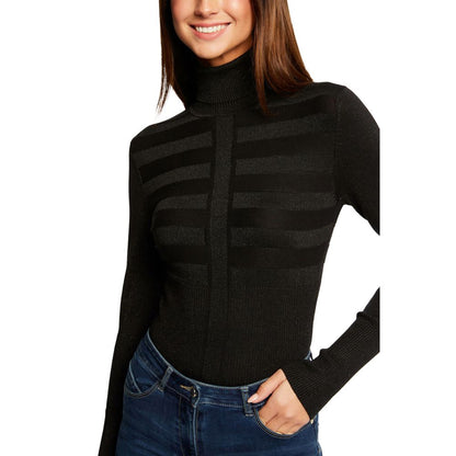 Black Viscose Turtleneck