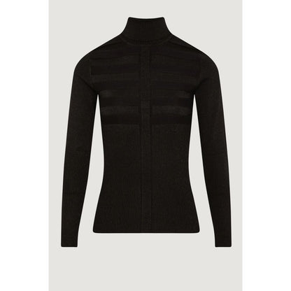 Black Viscose Turtleneck