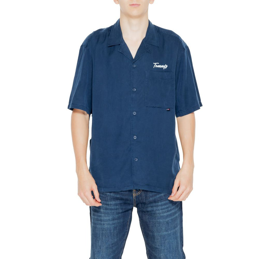 Blue Lyocell Shortsleeve Shirt