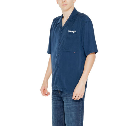 Blue Lyocell Shortsleeve Shirt