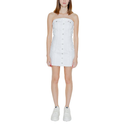 White Recycled Cotton Short Dress