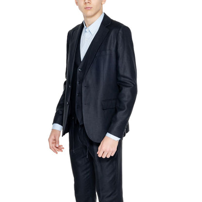 Black Linen Blazer