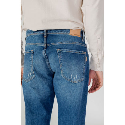 Blue Cotton Skinny Jean