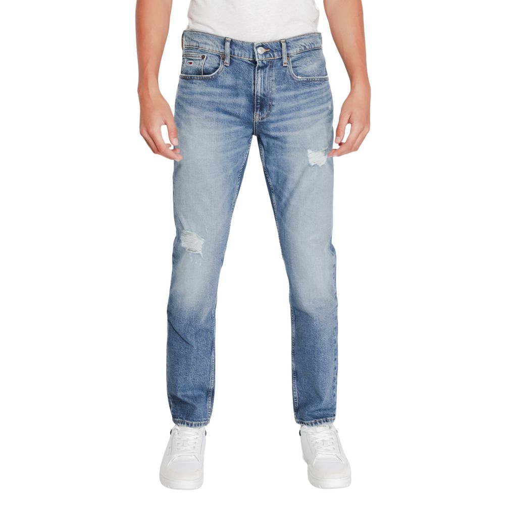 Blue Cotton Slim Fit Jeans