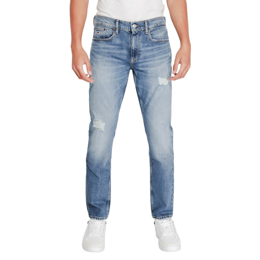 Blue Cotton Slim Fit Jeans