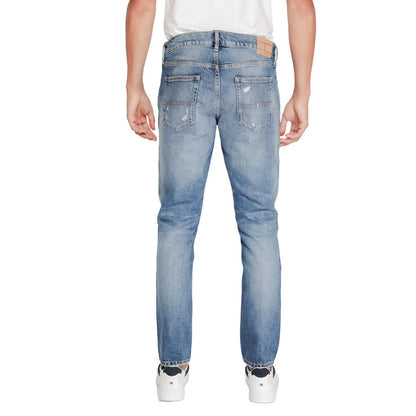 Blue Cotton Slim Fit Jeans
