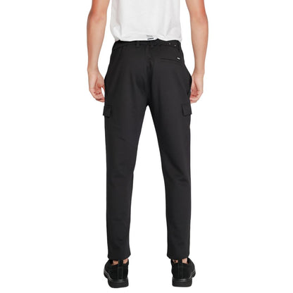 Black Recycled Polyester Joggers (Workout Pants)