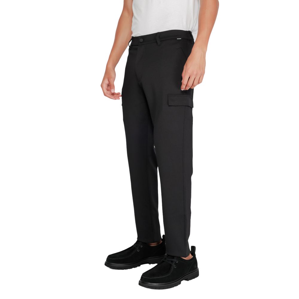 Black Recycled Polyester Joggers (Workout Pants)