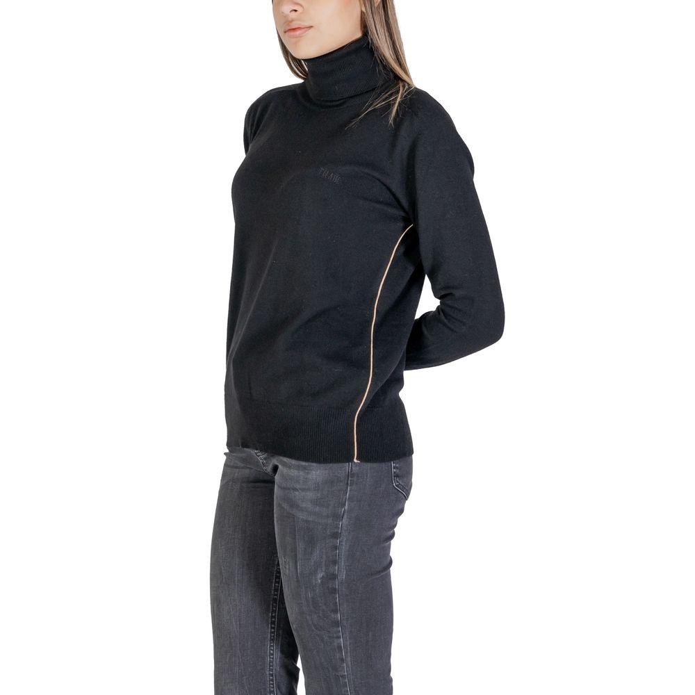 Black Viscose Turtleneck