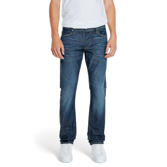 Blue Cotton Relaxed Fit Jeans