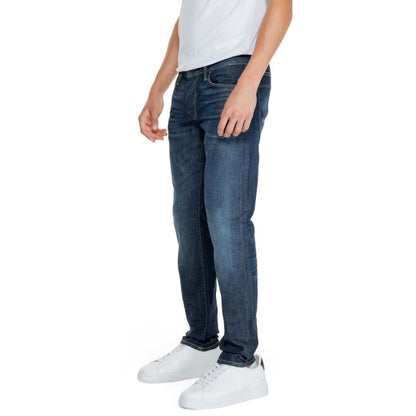 Blue Cotton Relaxed Fit Jeans