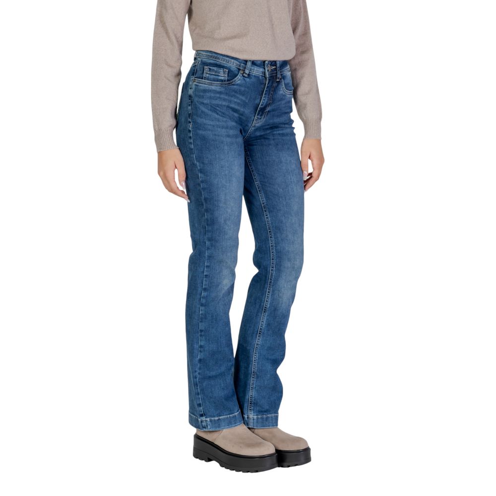 Blue Cotton Mom Jeans