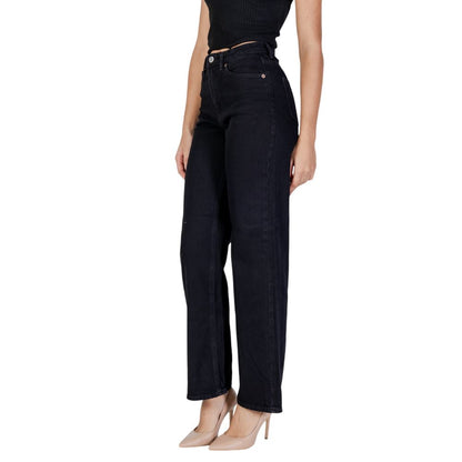 Black Cotton Mom Jean