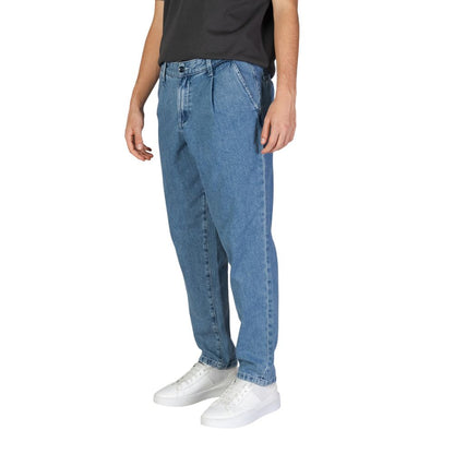 Blue Cotton Relaxed Fit Jeans