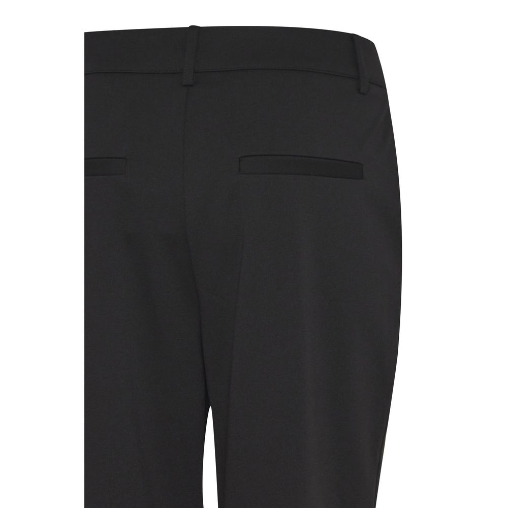 Black Recycled Polyester Dress Pants