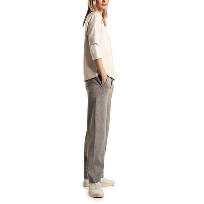 Black Viscose Casual Pants