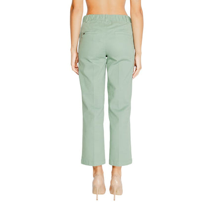 Turquoise Cotton Chino Pants