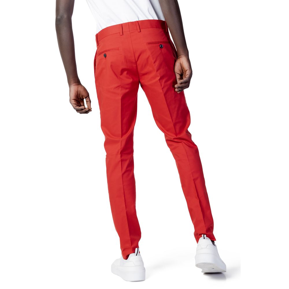 Red Cotton Pants