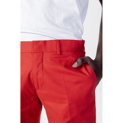Red Cotton Pants