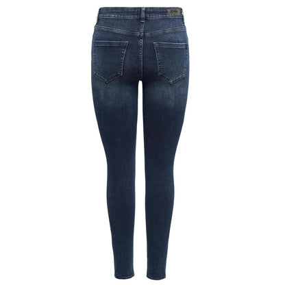 Blue Cotton Skinny Jeans