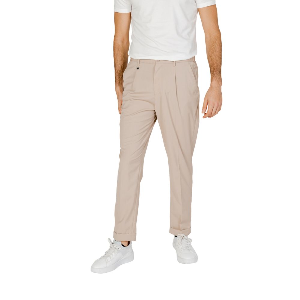 Beige Polyester Pant