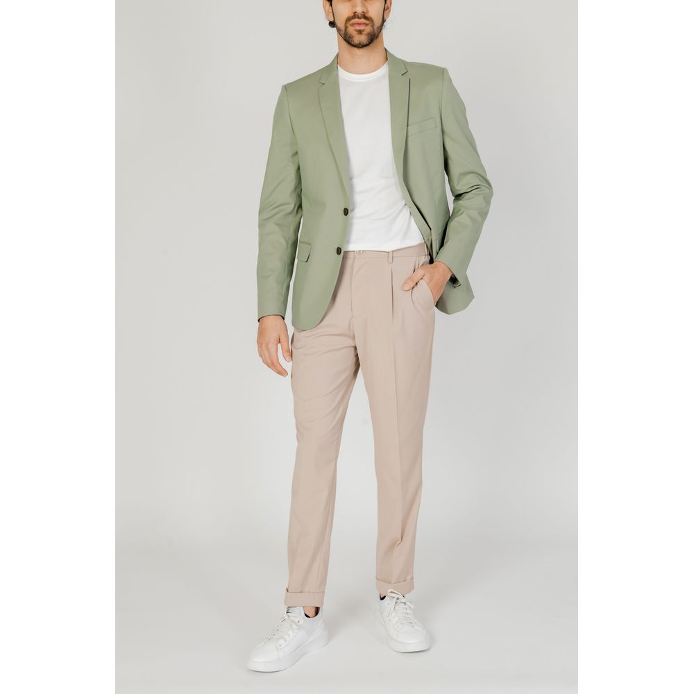 Beige Polyester Pant