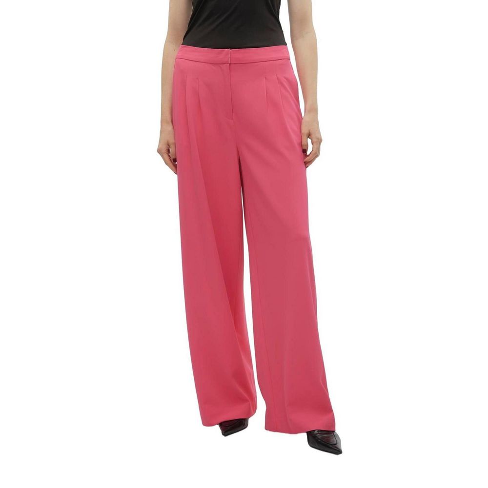 Pink Polyester Pant