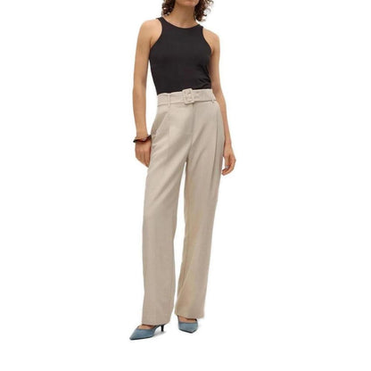 Gray Polyester Pant