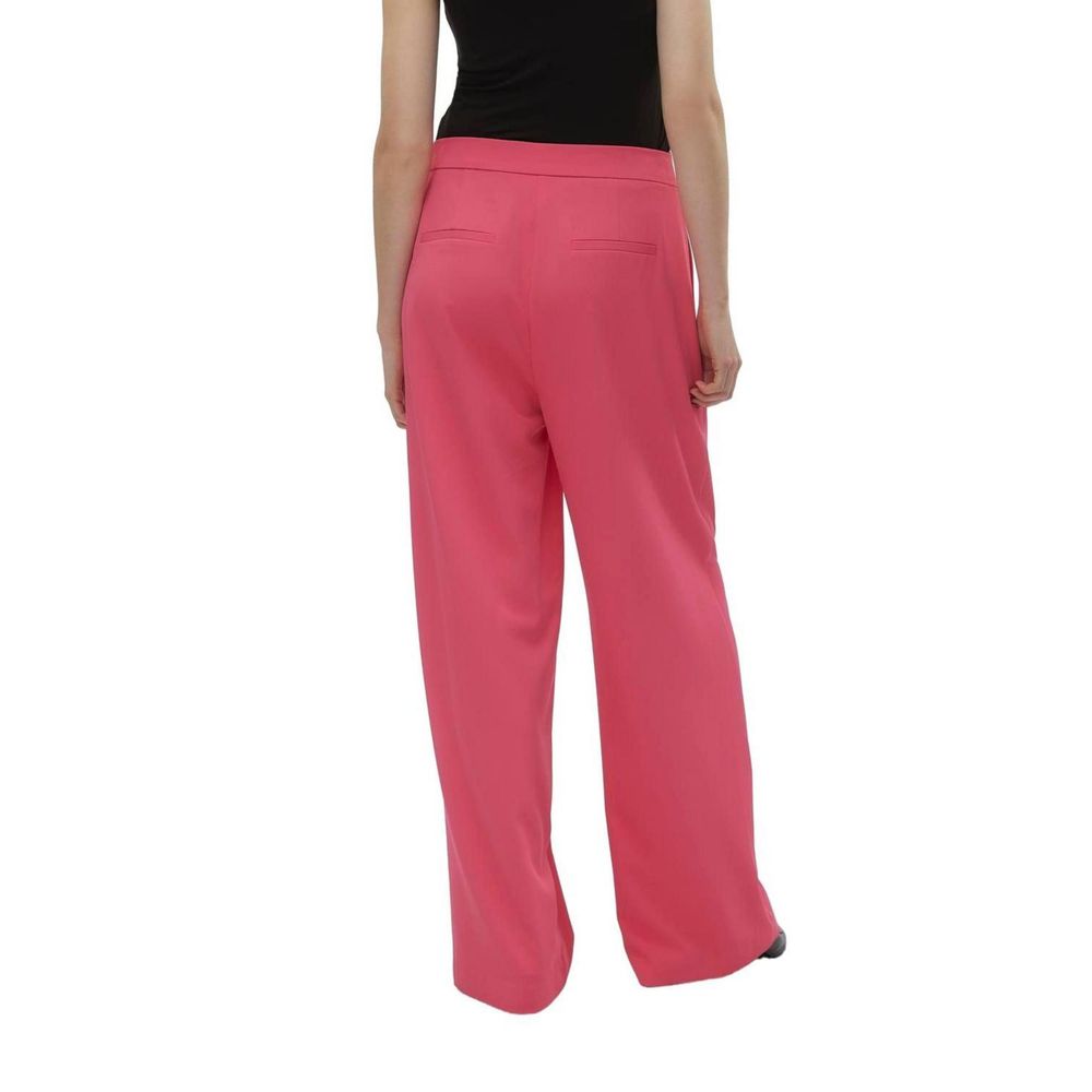 Pink Polyester Pant