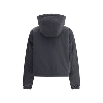 Brown Polyester Shell Jacket