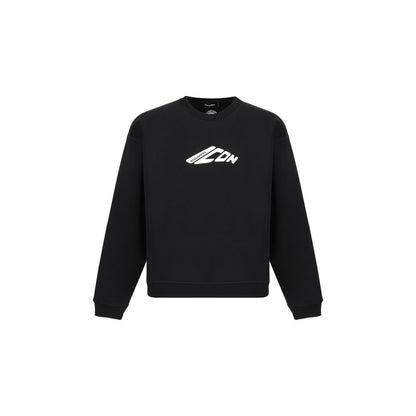 Black Cotton Sweatshirt
